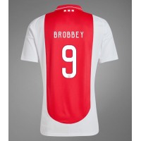 Billiga Ajax Brian Brobbey #9 Hemma fotbollskläder 2024-25 Kortärmad